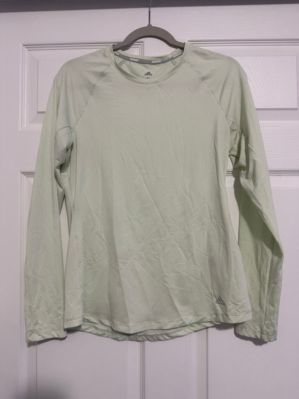 Adidas Golf Women’s Medium Mint Green Long Sleeve Performance Shirt Athletic